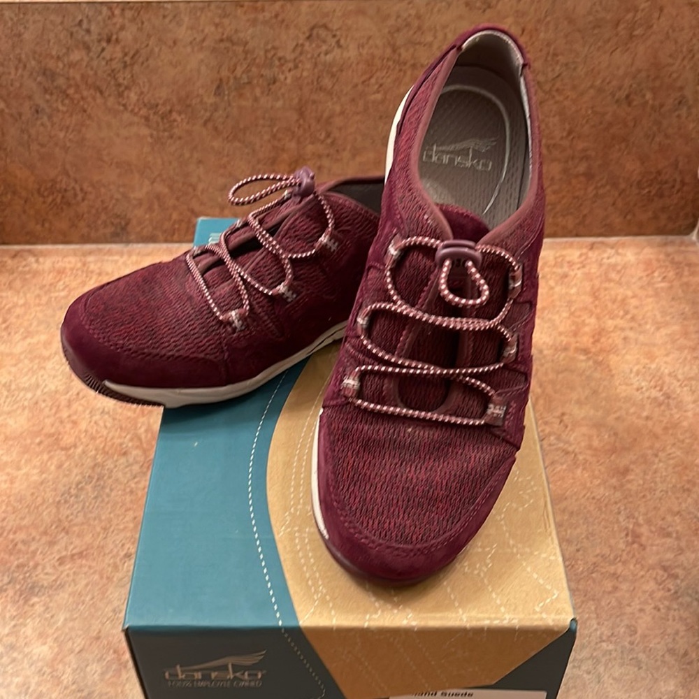 Dansko Holland Suede Sneaker in Wine